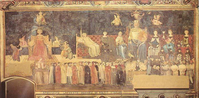 Ambrogio Lorenzetti Allegory of the Good Government china oil painting image